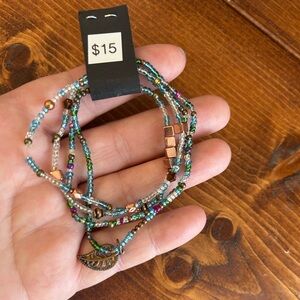 Stretchy beaded bangles